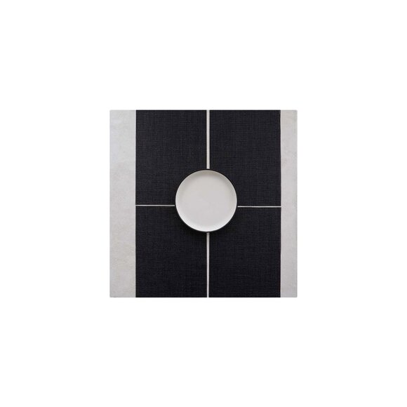 Chilewich Boucle Noir Rectangle Placemats Set Of 3 Crepe Weave Easy Maintenance - Picture 5 of 5